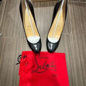 Christian Louboutin Black Leather Heels BNIB